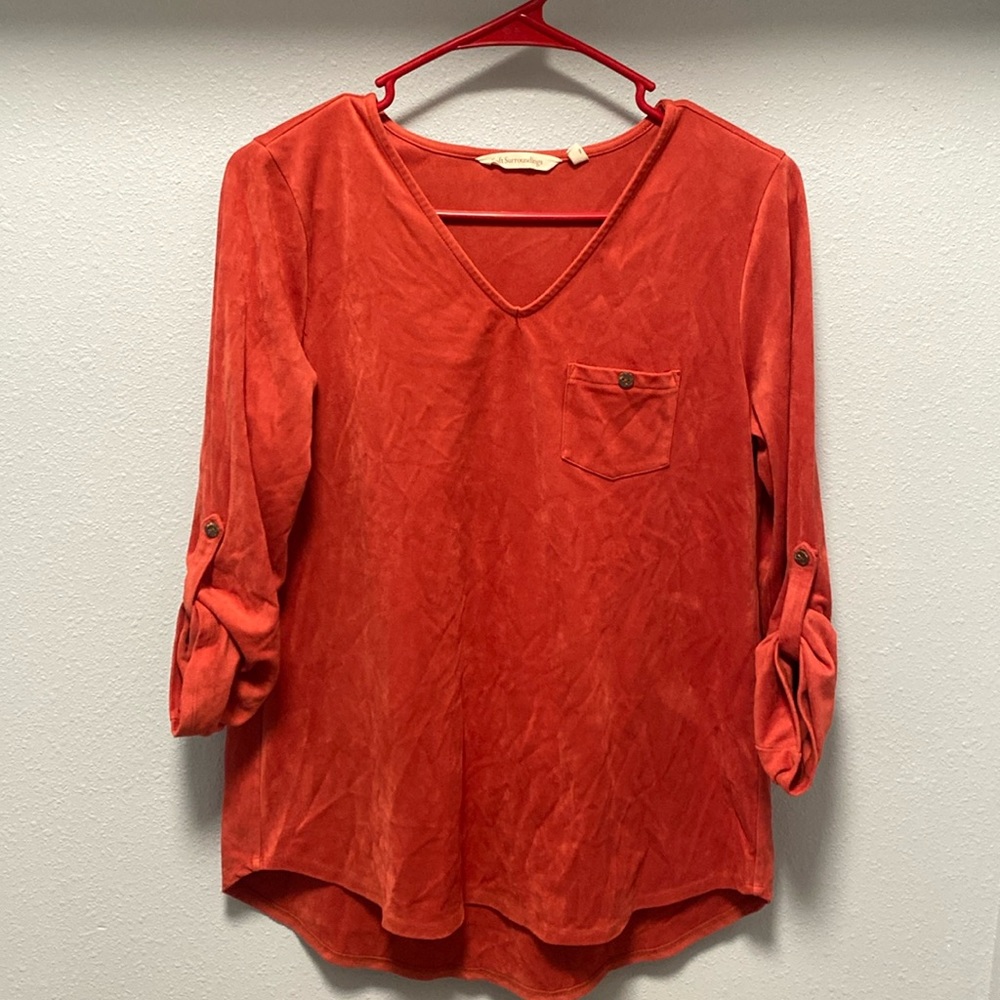 Soft Surroundings Maddox Ultra Soft Faux Suede tunic
